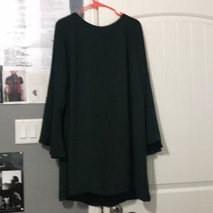 Green dress worn twice
